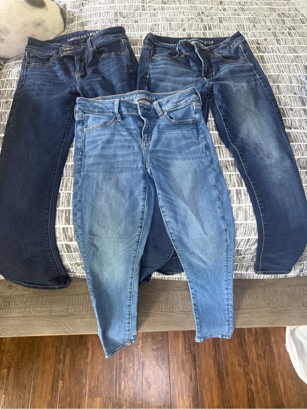 American Eagle Outfitters Blue Denim Jeans Trio